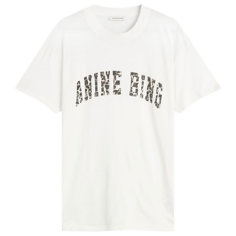 Тениска Anine Bing Anine Bing Walker T-Shirt, Size X-Small Бяло | A-08-12128-IVY1