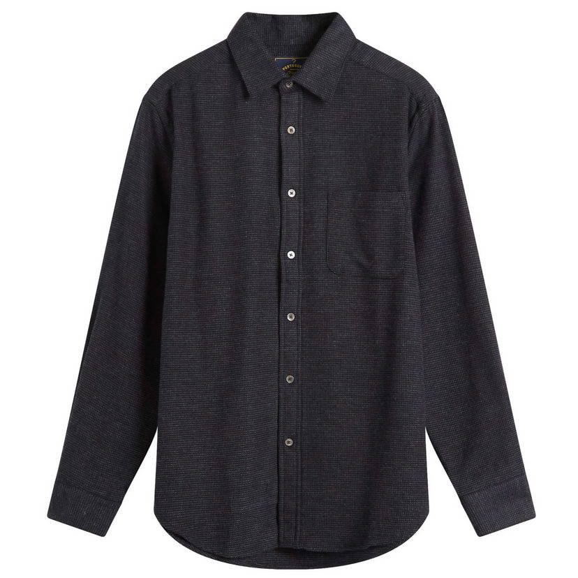 Риза Portuguese Flannel Sounds Micro Check Shirt, Size Small Черно | AW25069-GRY