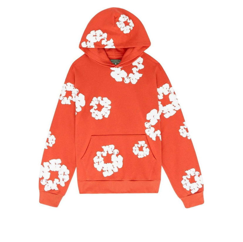 Суитчър Denim Tears Denim Tears Wreath Logo Hoodie Червено | 301-090-30