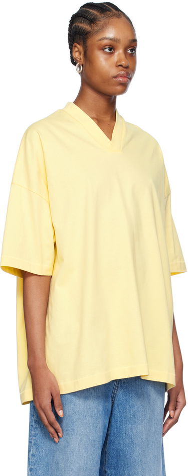 Тениска Fear of God ESSENTIALS V-Neck T-Shirt Жълто | 125SP244211F, 1