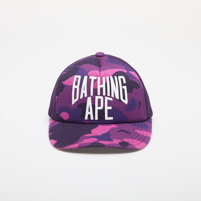 Шапка с козирка BAPE A BATHING APE Color Camo Nyc Logo Mesh Cap Purple Universal Лилаво | 001CPK301005M PUR