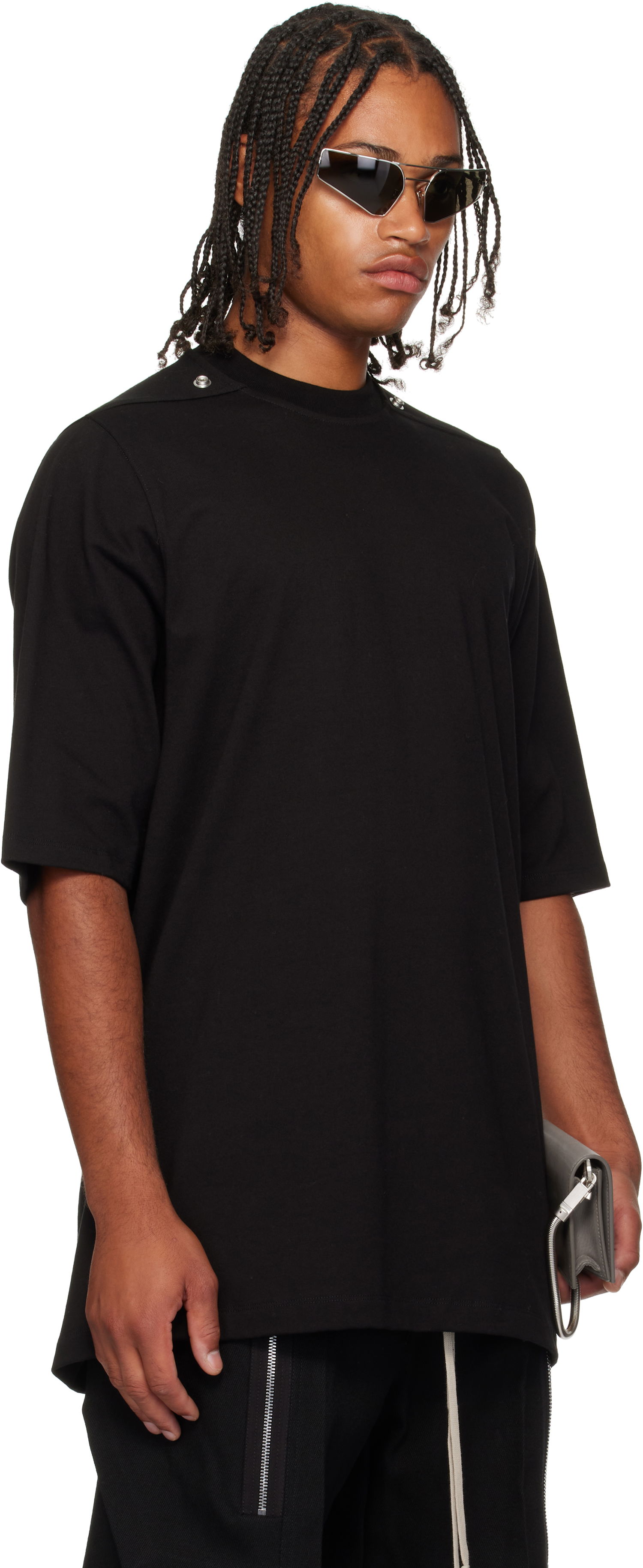 Тениска Rick Owens Rick Owens Concordians Jumbo Short Sleeve T-Shirt Черно | RU02E1249 BAES2, 1