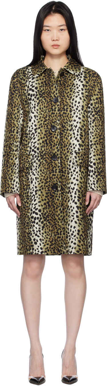 Палта Blumarine Blumarine Printed Jacquard Coat Кафяво | P522S093A, 0