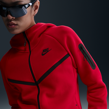Суитчър Nike Sportswear Tech Fleece Windrunner Full-Zip Hoodie Червено | HV6747-657, 4