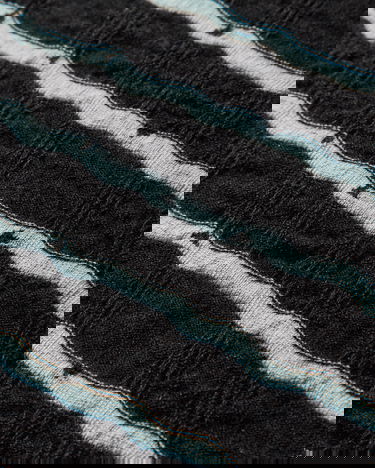 Шал KIKO KOSTADINOV Tarr Night Sky Textured Patterned Scarf with Fringe Черно | KKAW25KN09 112, 4