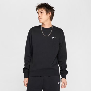 Суитчър Nike Nike Club Fleece Crewneck Sweatshirt Черно | FN3886-010, 1