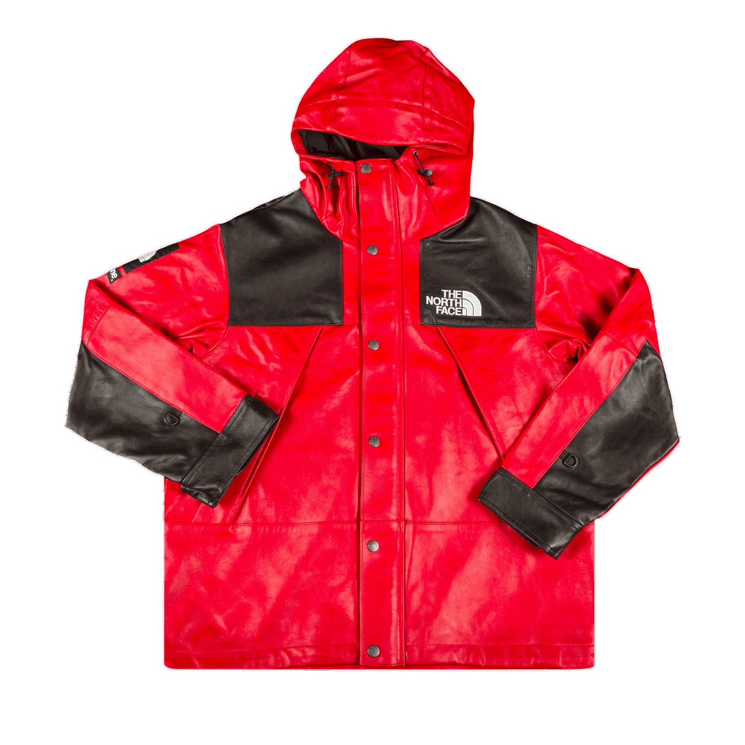Парка Supreme The North Face x Leather Mountain Parka Червено | FW18J61 RED, 0
