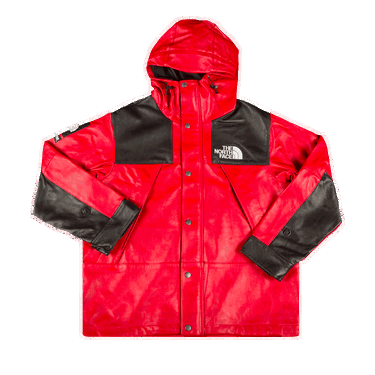 Парка Supreme The North Face x Leather Mountain Parka Червено | FW18J61 RED, 0