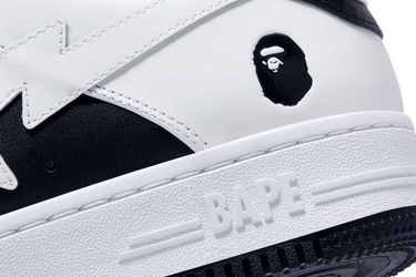 Кецове и обувки BAPE Bape Sta #6 M2 Black/White Бяло | 0ZXSHM191328M-BLK, 4