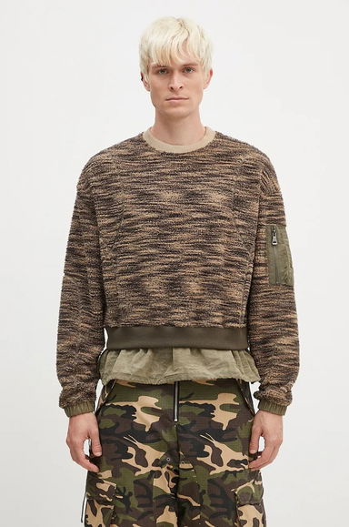 Layered Fleece Sweater, 0