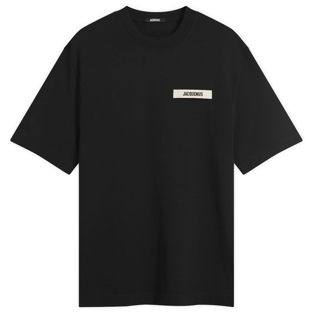 Jacquemus Grosgrain Logo T-Shirt, Size Large