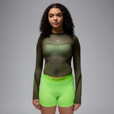 Съкратен топ Jordan Jordan Sport Dri-FIT Long Sleeve Зелено | HF9480-045, 1