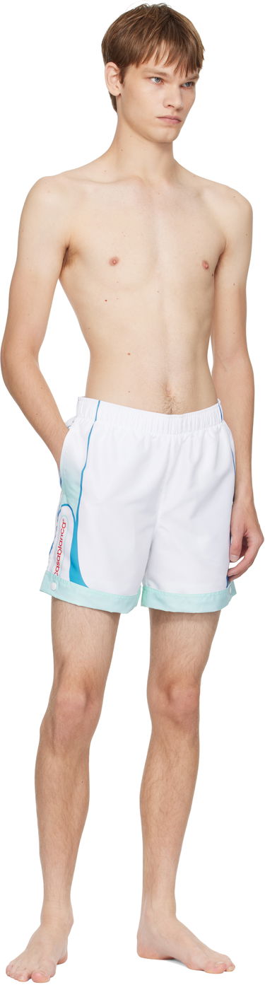 Бански Casablanca Casablanca Logo Swim Shorts Бяло | MPF25-SWM-065-01, 3