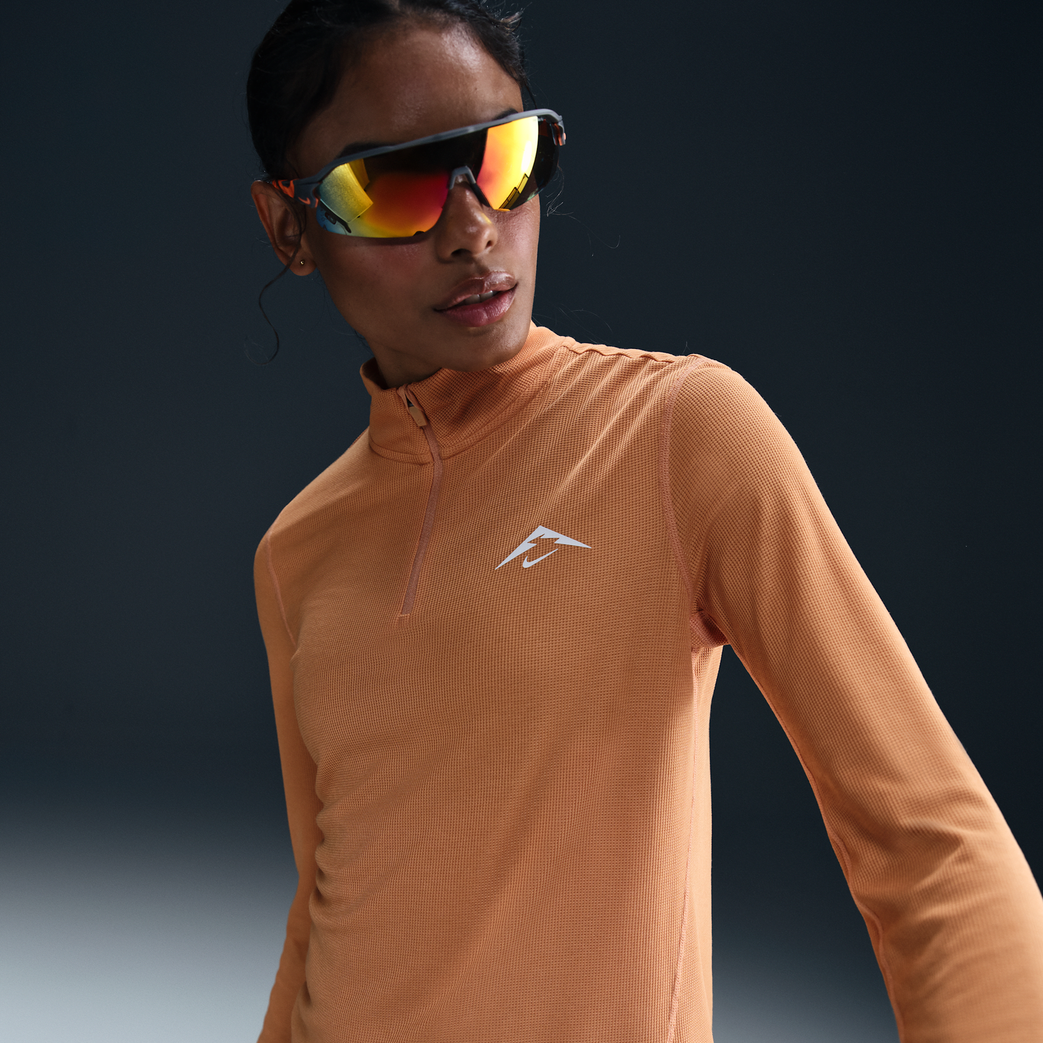 Пуловер Nike Trail Dri-FIT 1/4 Zip Midlayer Оранжево
 | HJ2248-856, 0