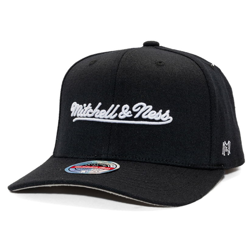 Шапка с козирка Mitchell & Ness Mitchell & Ness Branded Script Stretch Cap Черно | HC12184-MNNBLCK