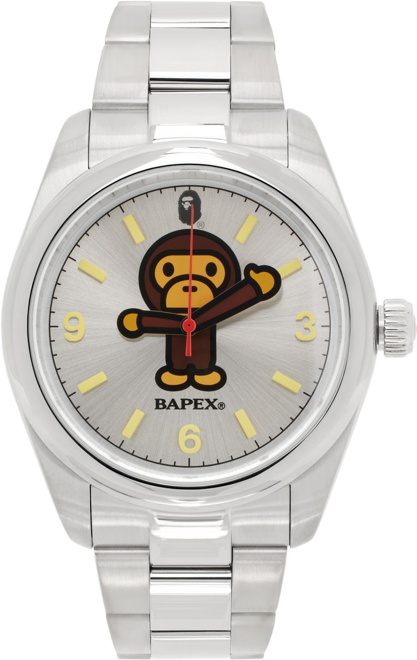 Часовник BAPE Type 11 Silver-Tone Watch Металик | 002WHK201301M