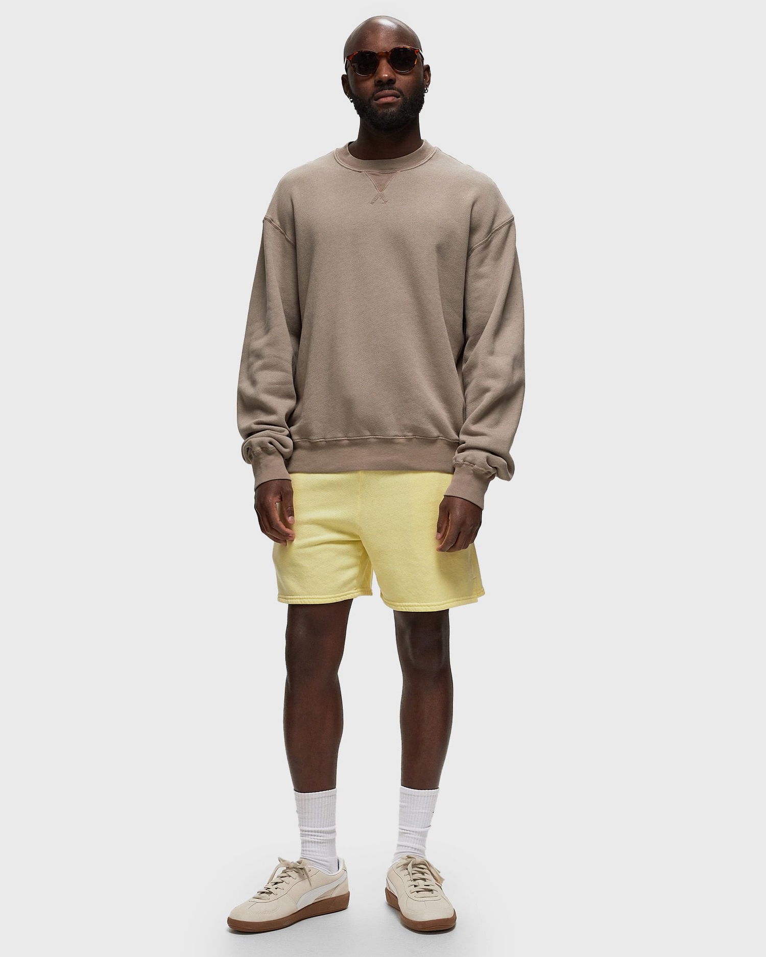 Суитчър John Elliott Vintage Fleece Crew Кафяво | B271D531353A, 1