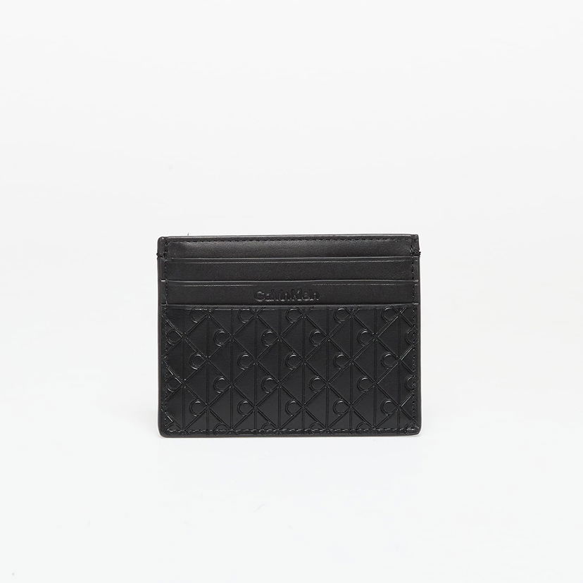 Портфейл CALVIN KLEIN Calvin Klein Embossed Emblem Cardholder Черно | LV04D1128G UB1
