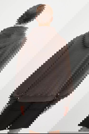 Суитчър Helmut Lang Helmut Lang Hooded Sweatshirt Кафяво | P05HM502, 2