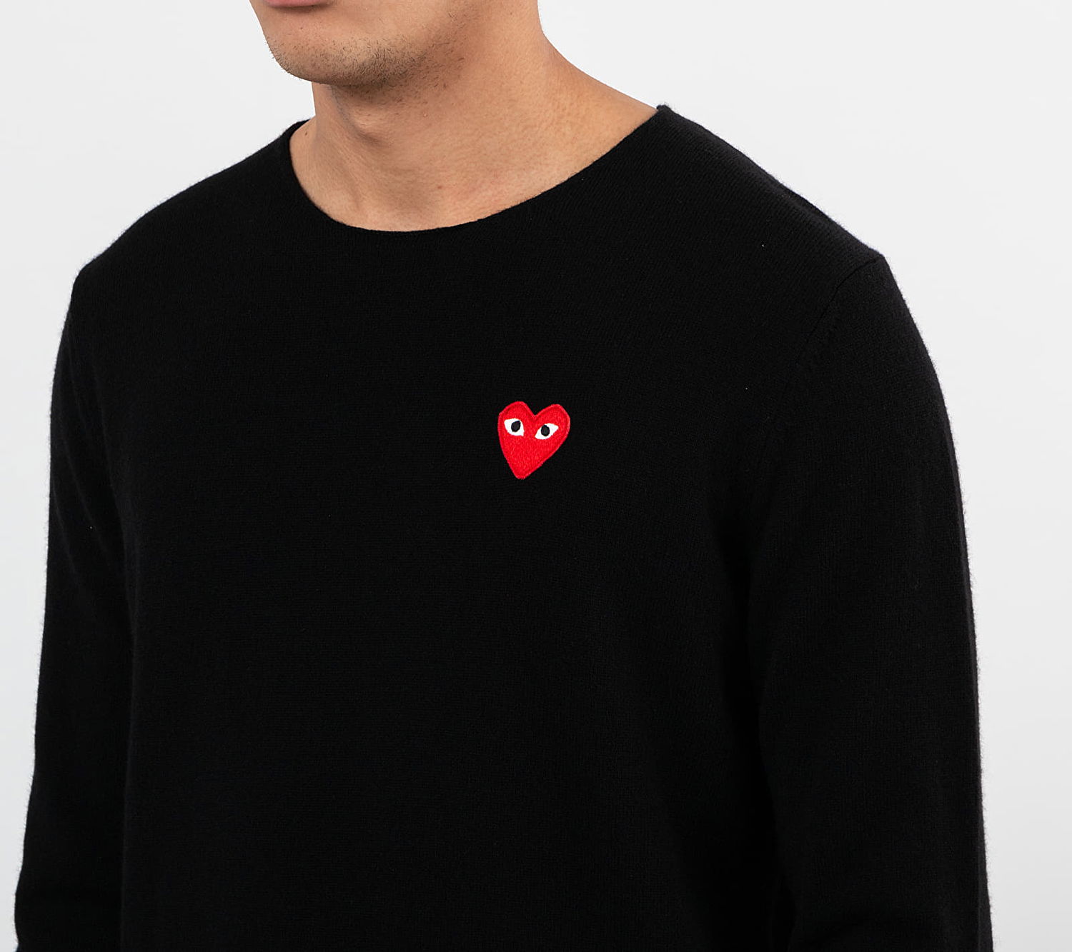 Пуловер Comme des Garçons PLAY Knit Черно | P1N068 black, 1