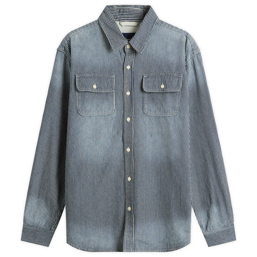 Риза thisisneverthat Hickory Denim Shirt Синьо | TN253WSHTL05-IND