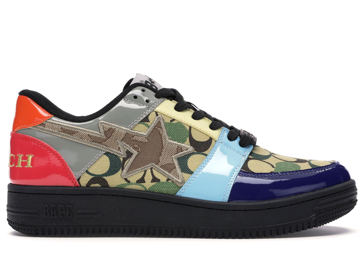 Кецове и обувки BAPE Bape Sta Low Coach "Multi" Многоцветен | 1G23191903, 0