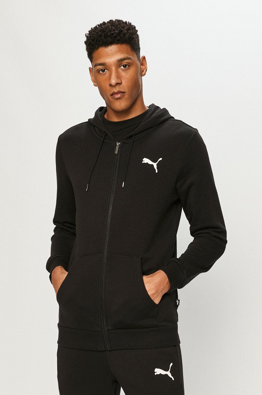 Суитчър Puma Small Logo Full-Zip Hoodie Черно | 586704, 0