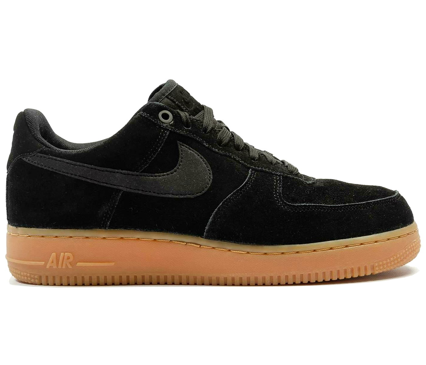 Кецове и обувки Nike Air Force 1 Low '07 Black Suede Gum Черно | AA1117-001, 0