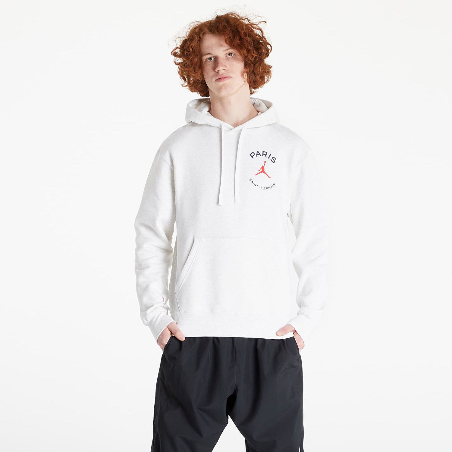 Суитчър Jordan Paris Saint-Germain Fleece Pullover Hoodie Бяло | DJ0395-051, 0