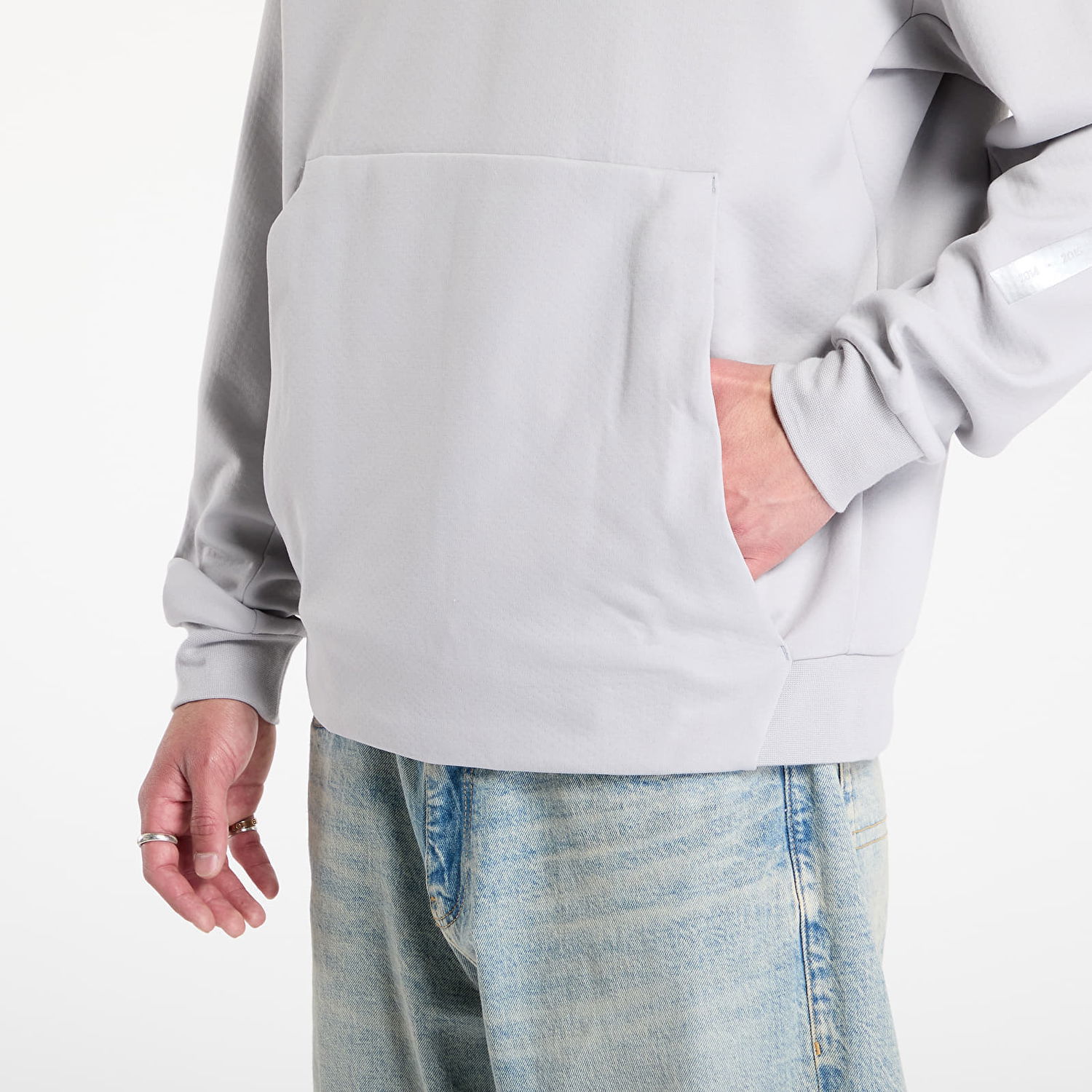 Суитчър adidas Performance adidas x Mercedes Half Zip Sweatshirt Сиво | JW3477, 1