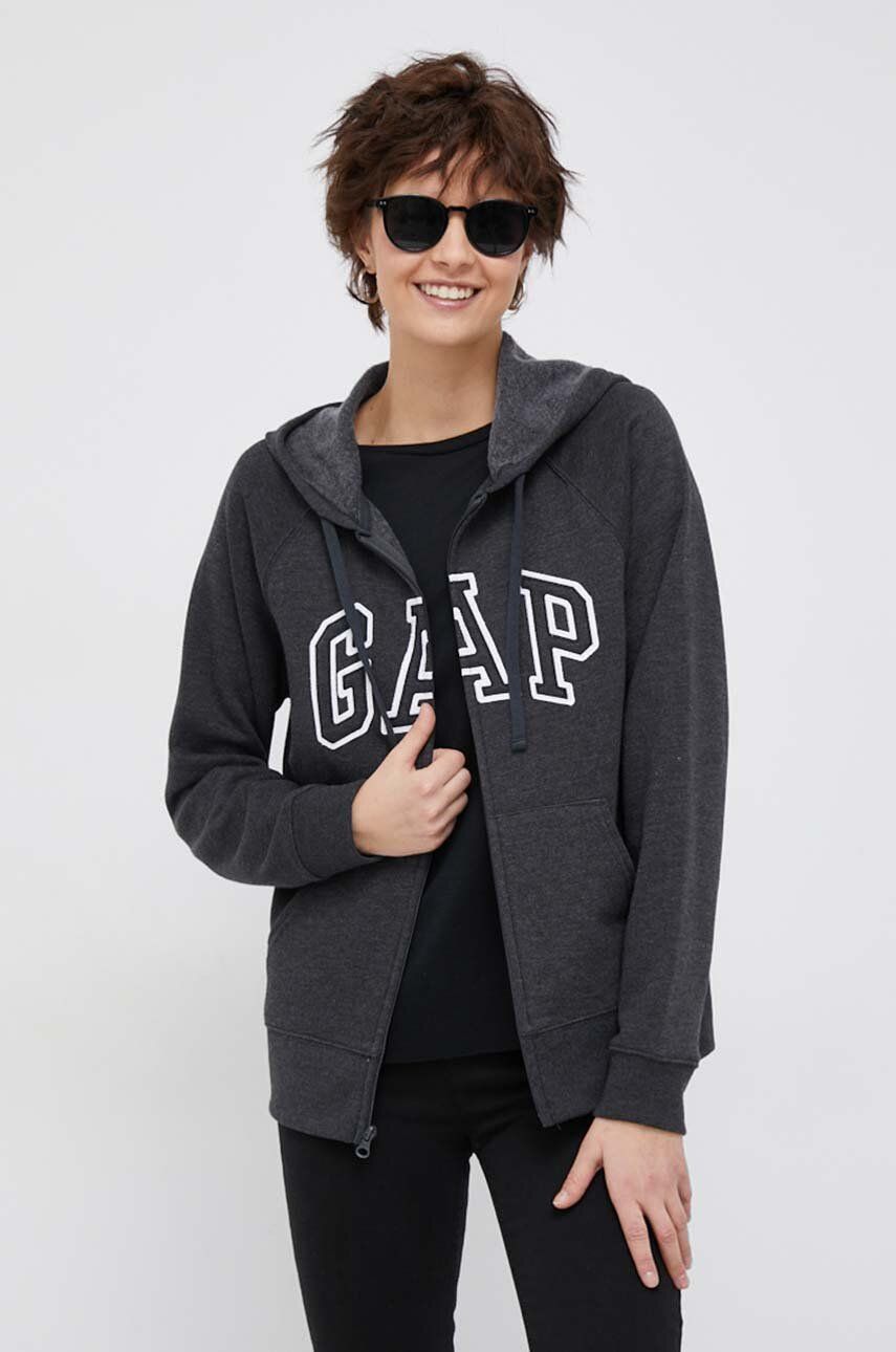 Суитчър GAP Full-Zip Hoodie Черно | 463503.21CHARCOAL, 0
