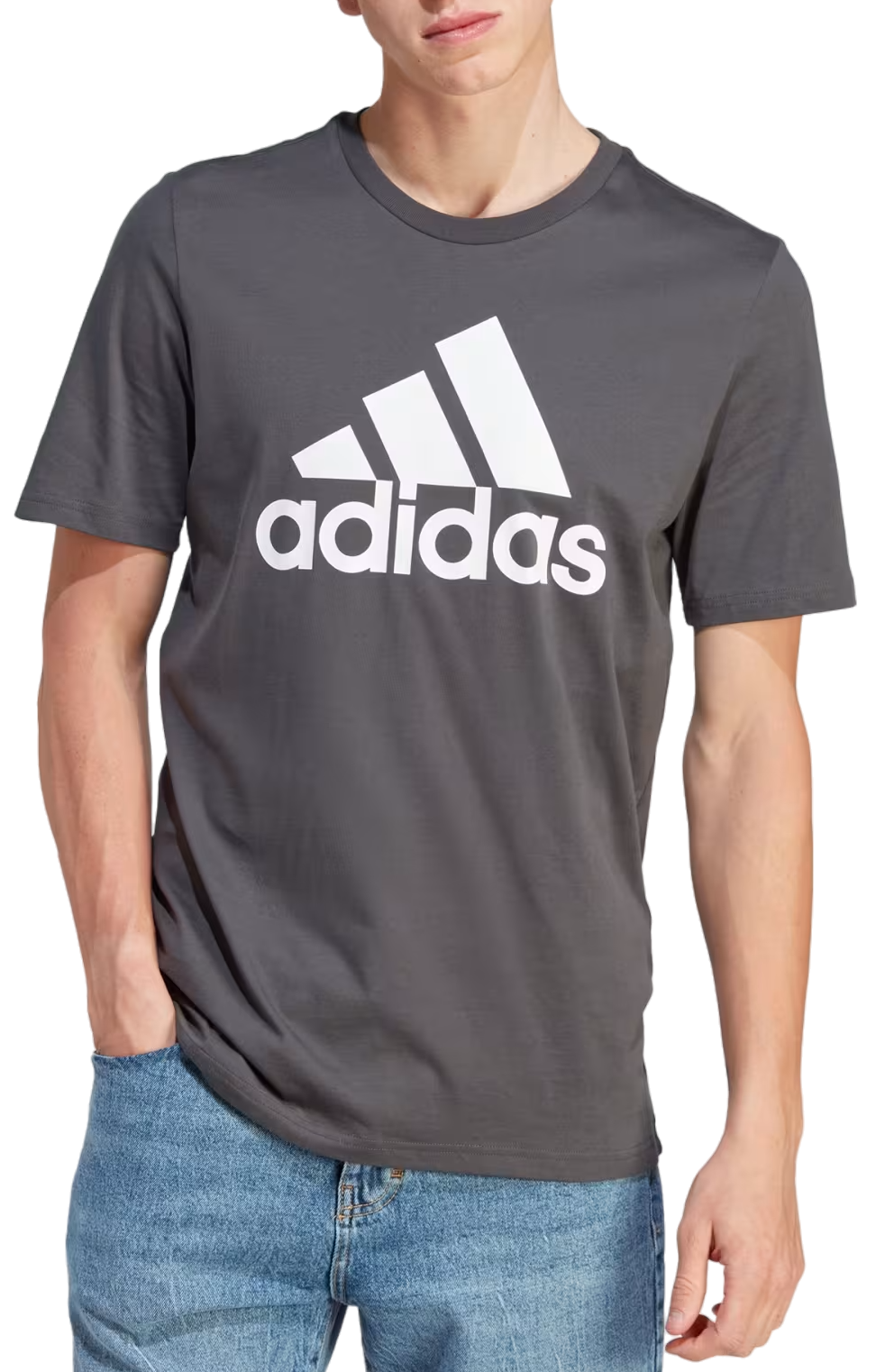 Тениска adidas Performance adidas Sportswear Single Jersey Big Logo Сиво | iq4742, 0
