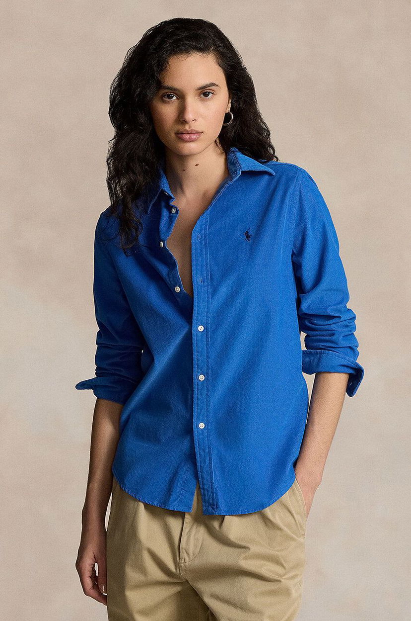 Риза Polo by Ralph Lauren Shirt Relaxed Синьо | 211941496