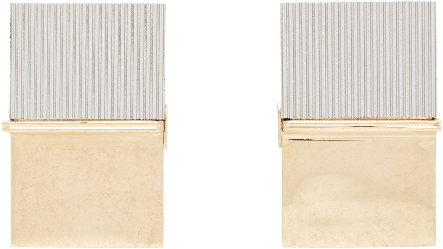 Обеци Acne Studios Notepad Ribbed Rectangular Drop Earrings Многоцветен | C50480-, 0