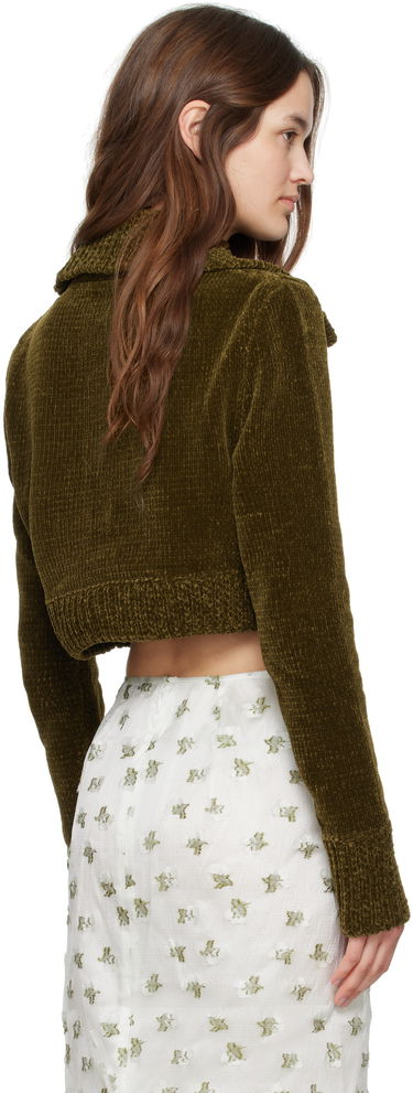 Пуловер Cecilie Bahnsen Cecilie Bahnsen Calla Cropped Knit Sweater Зелено | 4.24KNI51006 CALLA JUMPER, 2