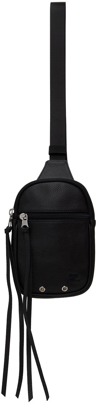 Чанта за кръста Courrèges Leather Pouch With Zipper Черно | 124GSA093CV0016, 0