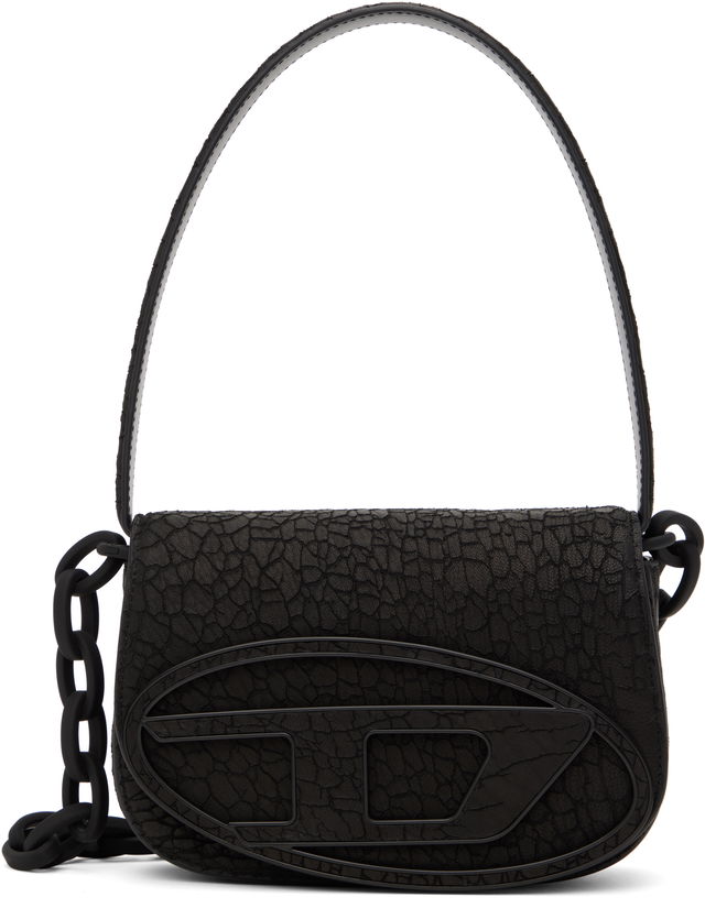 Textured Faux-Leather Shoulder Bag