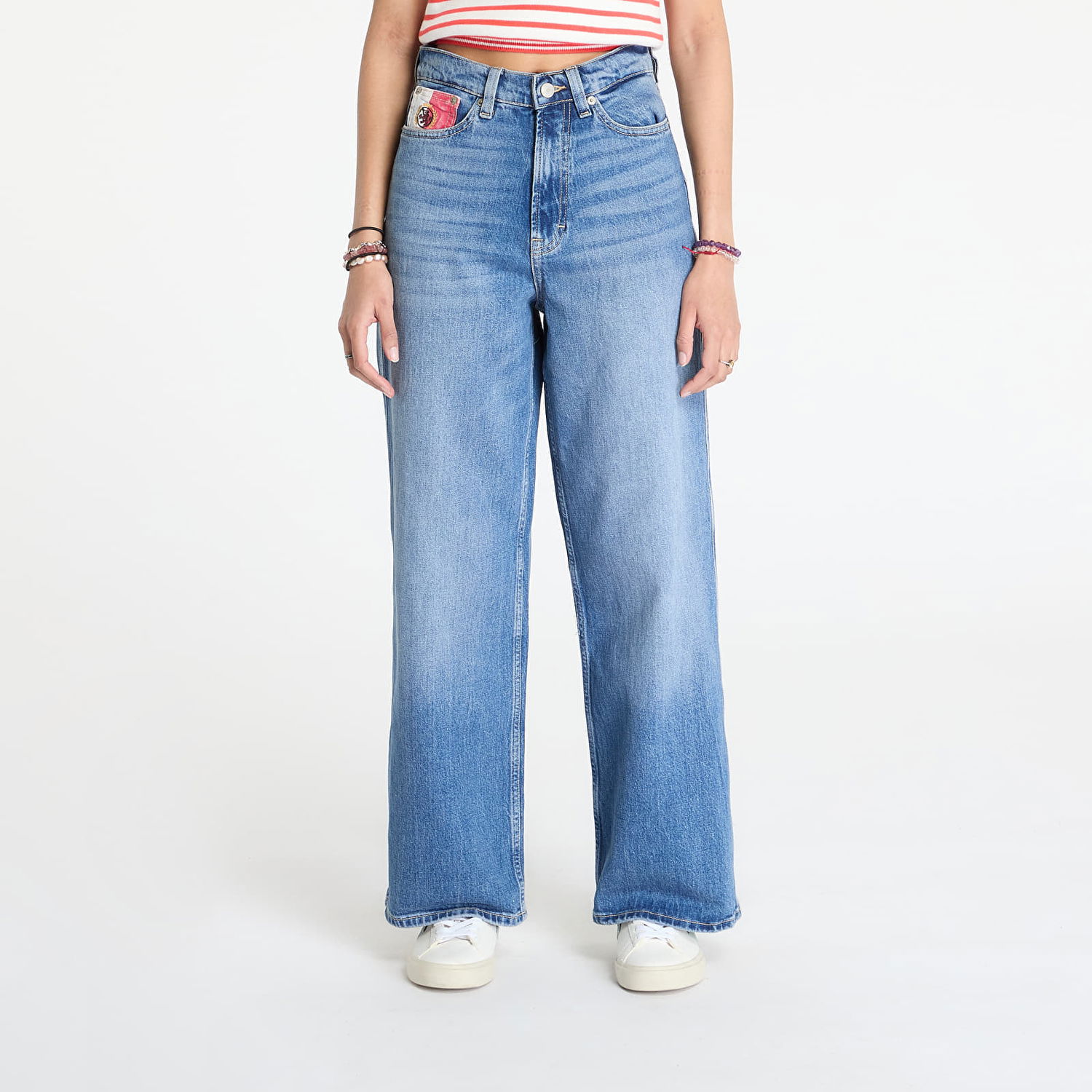 Дънки Tommy Hilfiger Tommy Jeans Claire High Rise Wide Leg Jeans W25/L30 Синьо | DW0DW21293 1A5, 0