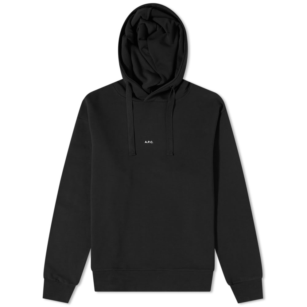 Суитчър A.P.C. Larry Logo Hoodie Черно | COEIP-H27622-LZZ, 0