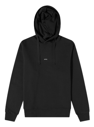 Суитчър A.P.C. Larry Logo Hoodie Черно | COEIP-H27622-LZZ