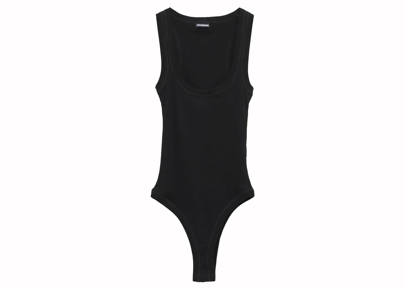боди Jacquemus Le Body Gros Grain 3fe Print Черно | 241JS159-2032-M24, 0