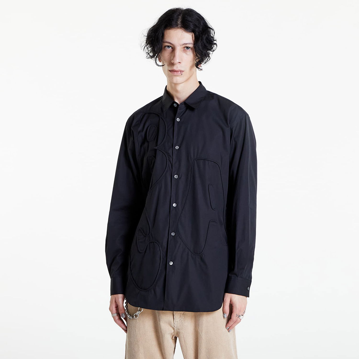 Риза Comme des Garçons Shirt Woven Черно | FJ-B007-W22, 0
