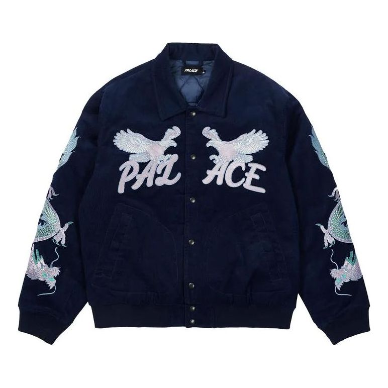 Яке бомбър Palace Embroidered Tour Jacket Синьо | P23JK176, 0
