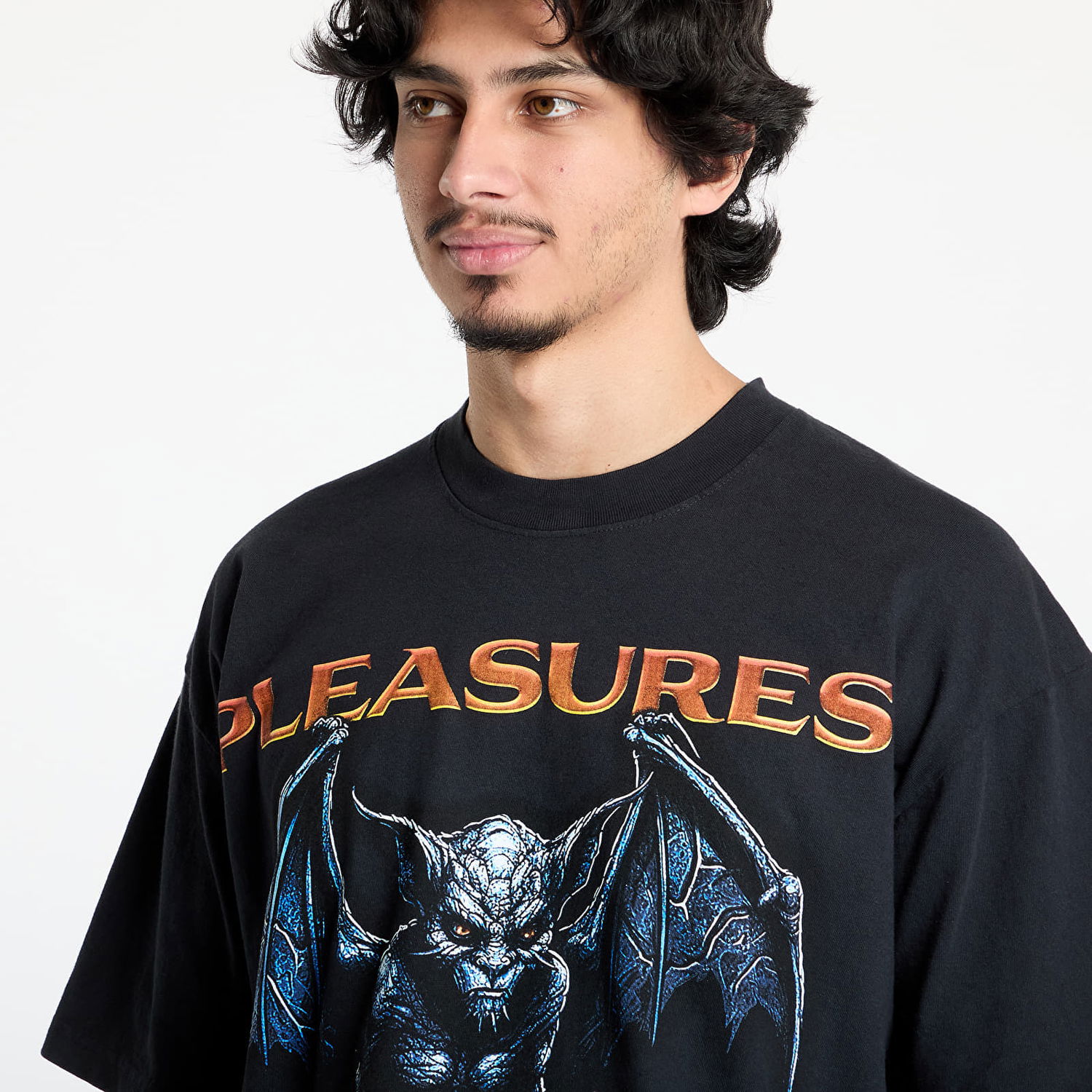 Тениска Pleasures PLEASURES Gargoyle Graphic T-Shirt Черно | P25SP060 BLACK, 1
