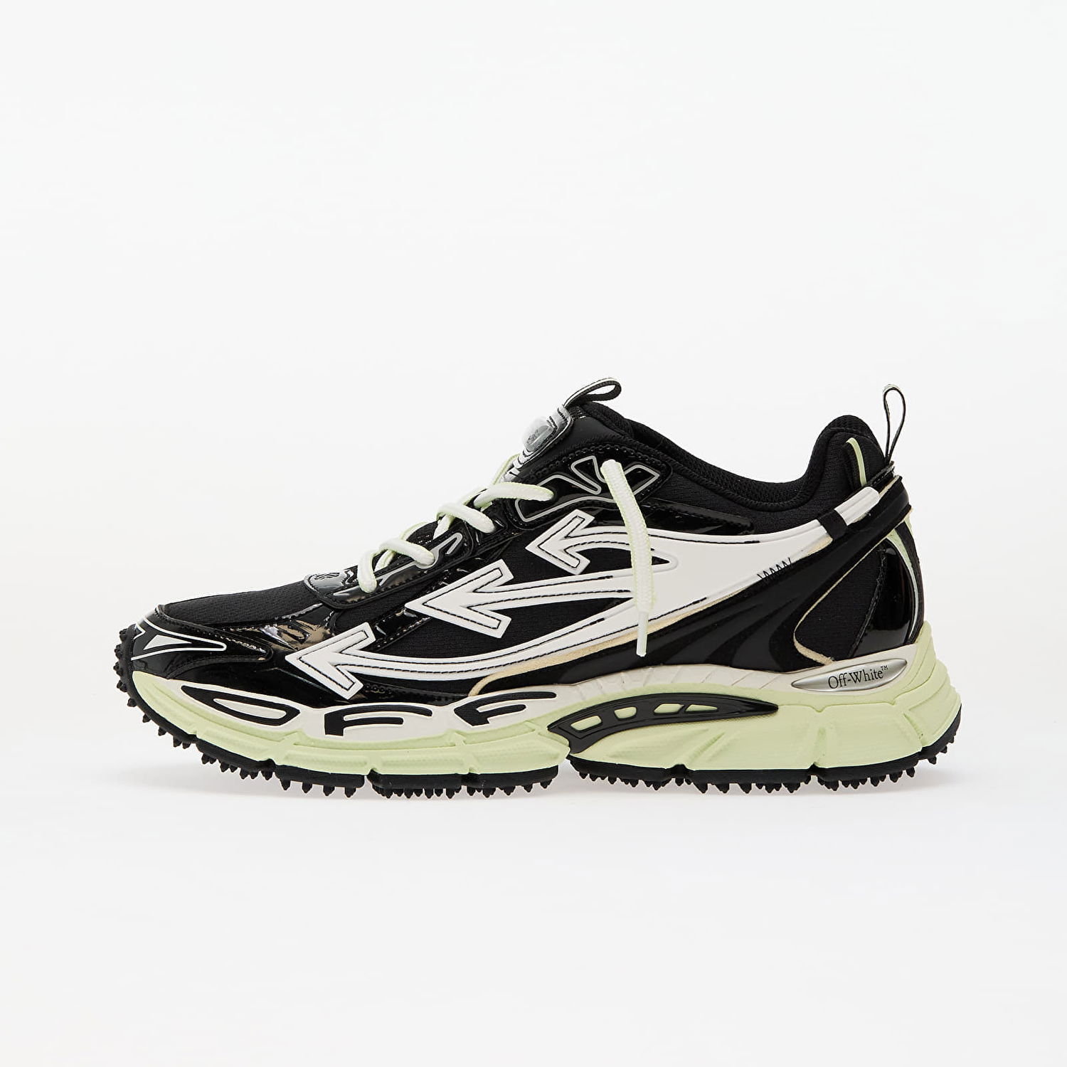 Кецове и обувки Off-White Ow Be Right Back Black Lime Черно | OMIA295S25FAB0021014, 0