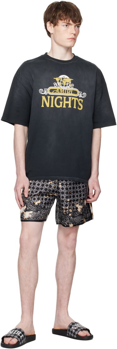 Къси панталони AMIRI AMIRI Bleach Bandana Shorts Черно | AMSHCA1106, 3