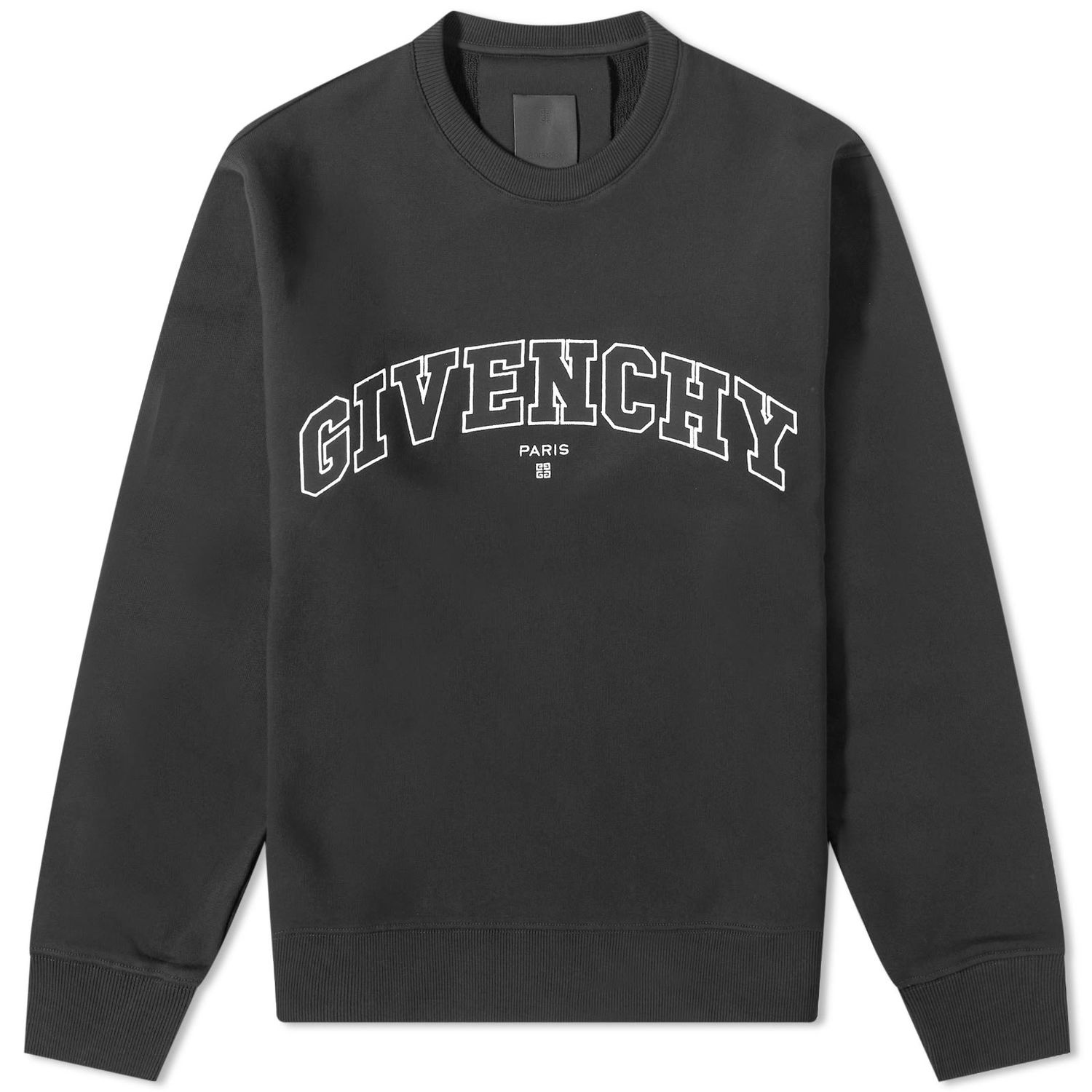 Суитчър Givenchy College Embroidered Logo Crew Sweat Black Черно | BMJ0H63Y78-001, 0