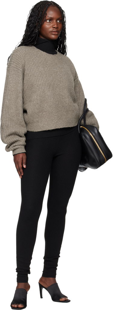 Пуловер Fear of God ESSENTIALS Holiday Heavy Waffle 90s Crewneck Sweater Сиво | 192HO257332FW, 3