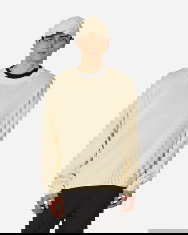 Пуловер Off-White 3D Diagonal Crewneck Sweater Beige Бежово | OMHE151S23KNI001 6161, 0