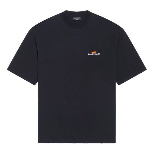 Тениска Balenciaga Balenciaga Tiger T-Shirt Черно | 612966TLVI51070